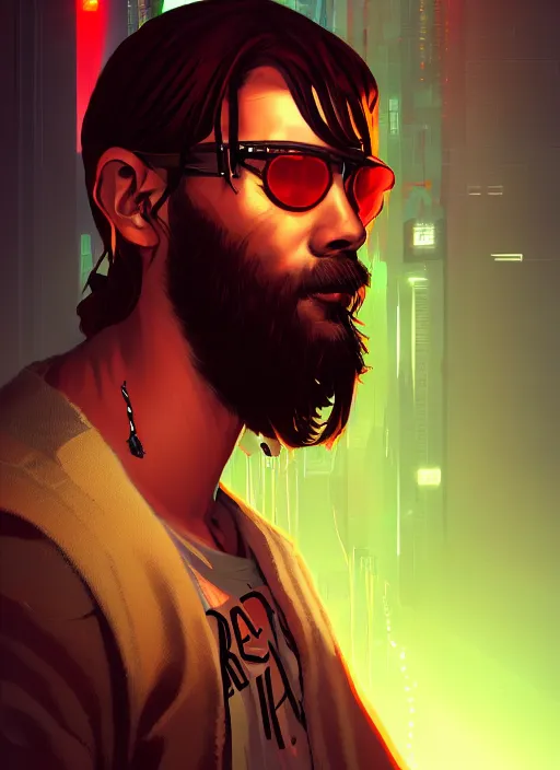 Image similar to « a portrait of a cyberpunk jesus, a character portrait by paul kelpe, reddit contest winner, sots art, ilya kuvshinov, 2 d game art, parallax »