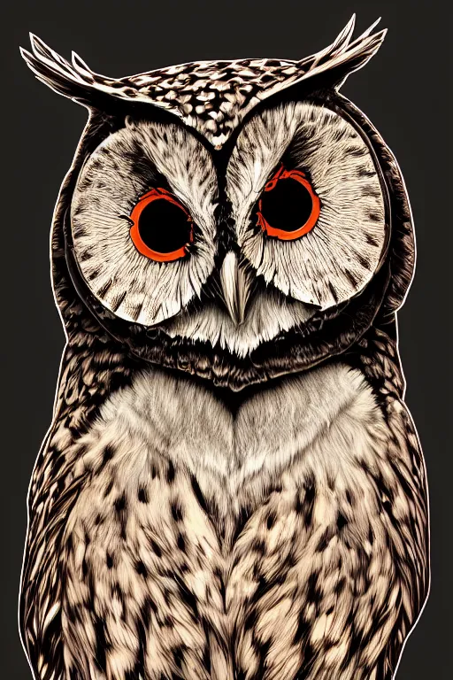 Prompt: mars owl, highly detailed, digital art, sharp focus, trending on art station