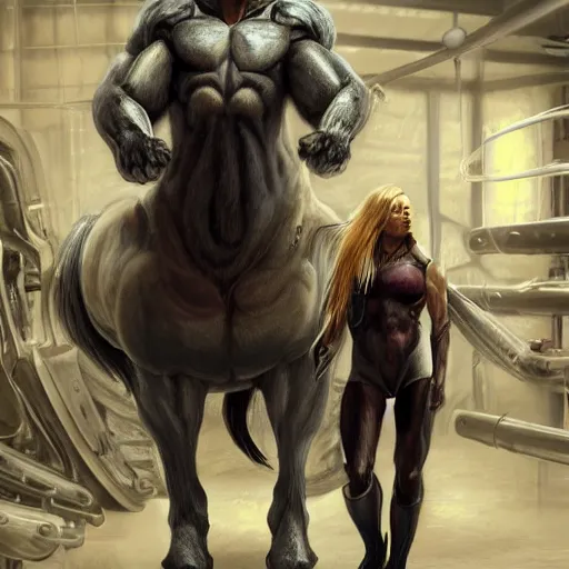 Prompt: a gigantically muscular anthro horse in a research facility wearing a skintight body armor, buff experimental supersoldier, long white mane, digitigrade legs, equine, anthro art, furaffinity, highly detailed, digital painting, artstation, concept art, illustration, art by artgerm, greg rutkowski, ruan jia