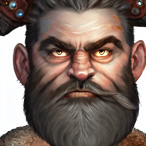 Image similar to ultrarealistic, ultradetailed, pathfinder character portrait, fierce bearded dwarf, face and body clearly visible, very very very ultradetailed, warrior, ((((battle axe)))), scary, long hair, DnD art, epic fantasy style art, fantasy epic digital art, epic fantasy art, hearthstone style art