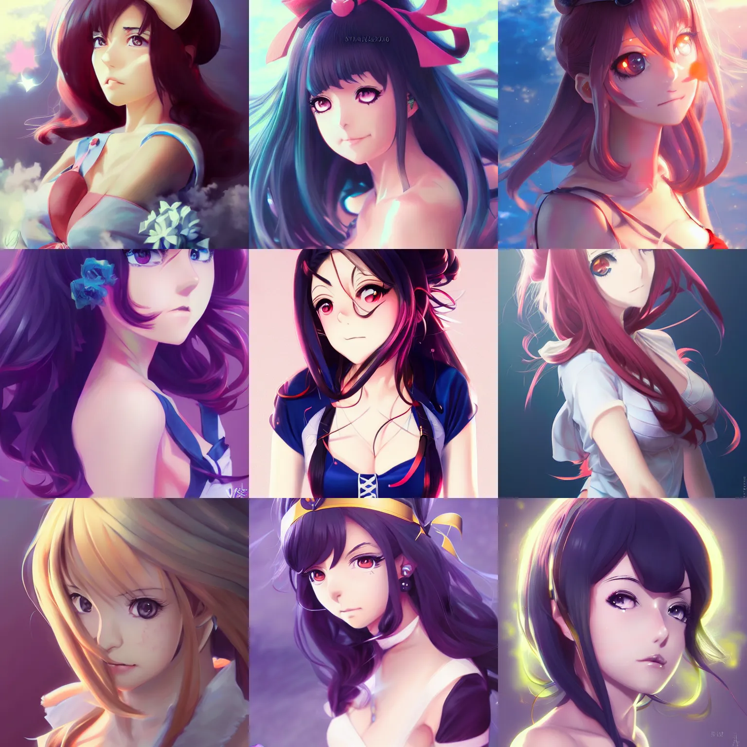 Prompt: anime portrait of Marina Diamandis as an anime girl by Stanley Artgerm Lau, WLOP, Rossdraws, James Jean, Andrei Riabovitchev, Marc Simonetti, and Sakimichan, trending on artstation