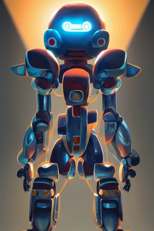 Image similar to metabots medabots medarotto medarot robot minimalist comics, behance hd by jesper ejsing, by rhads, makoto shinkai and lois van baarle, ilya kuvshinov, rossdraws global illumination ray tracing hdr radiating a glowing aura