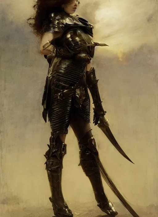 Image similar to stoya wearing black medieval armour, by gaston bussiere, bayard wu, greg rutkowski, giger, maxim verehin, greg rutkowski, masterpiece, sharp focus, cinematic lightning