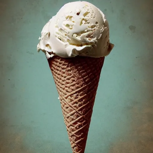 Image similar to ice cream cone made of mold