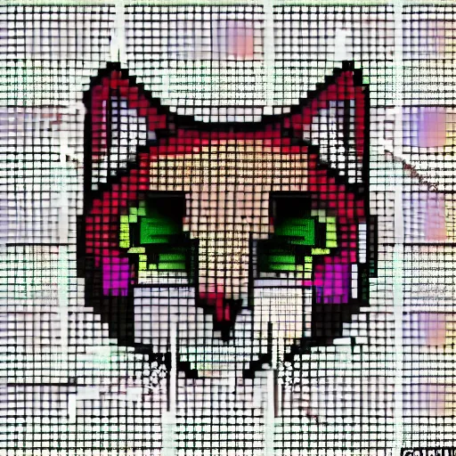 Cat Pixel Pattern