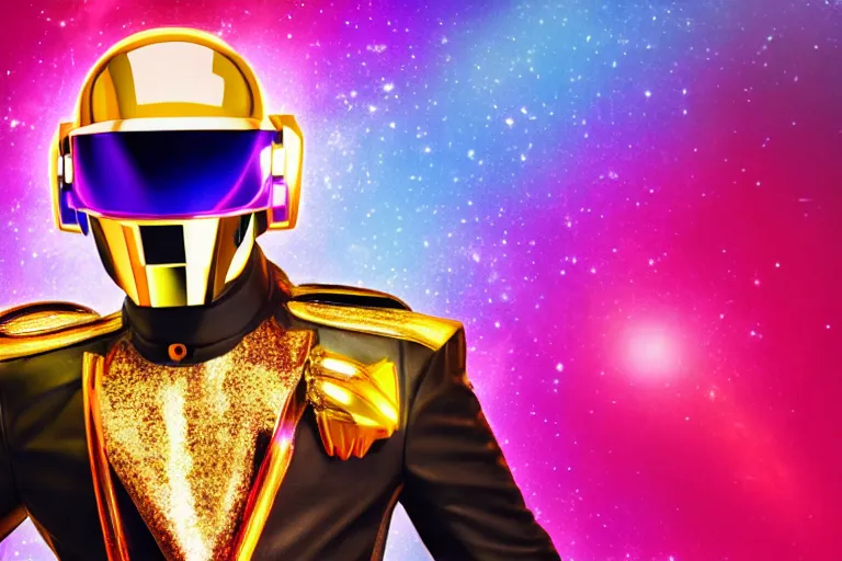 Image similar to lisa frank daft punk octane render 4k trending on flickr