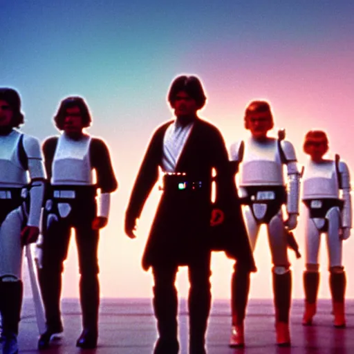 Image similar to star wars a new hope directed by wes anderson, cinestill, 4 k