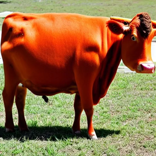 Image similar to cow made of carrots, carrot cow