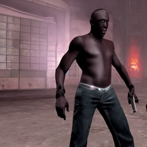 Prompt: wesley snipes blade vampire the masquerade bloodlines, troika games, vtmb, vtm