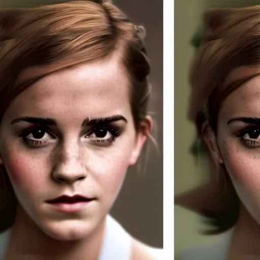 Image similar to stable diffusion user creating yet another image of emma watson