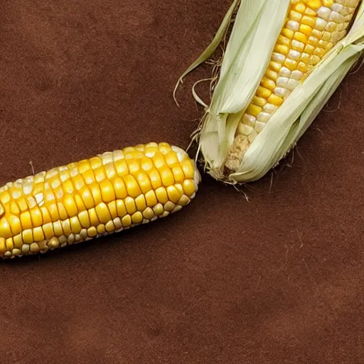 Image similar to human ear growing on an ear of corn