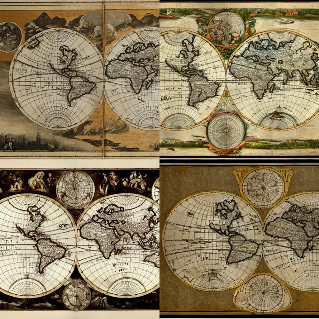 An Old World Map Widescreen Ratio Stable Diffusion OpenArt