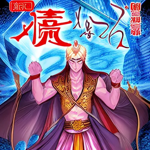 Image similar to xianxia hero comic book cover, full color