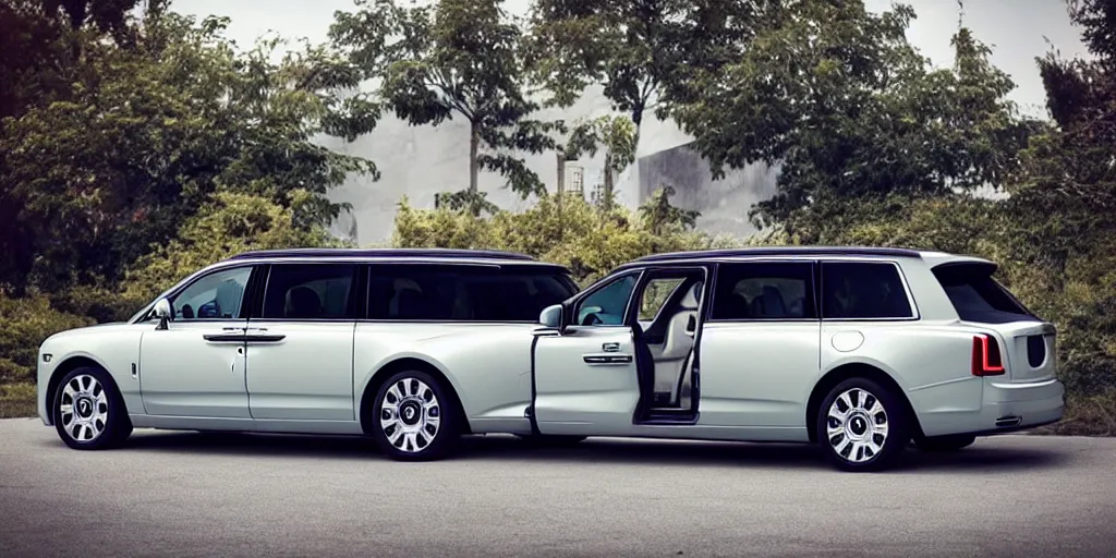 Prompt: “2022 Rolls Royce Minivan”