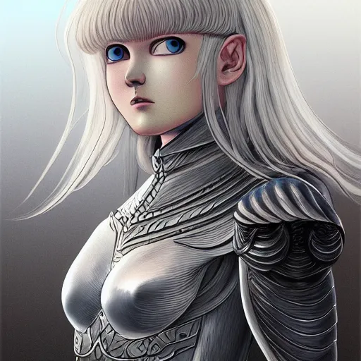 Prompt: griffith from berserk, highly detailed, digital painting, artstation, concept art, sharp focus, illustration