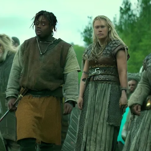 Image similar to juice wrld in Vikings very detailed 4k quality super realistic