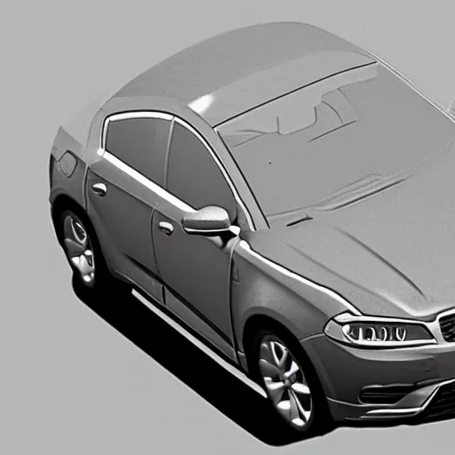 Image similar to LIDAR scan of a car