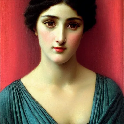 Image similar to realistic painting of a beautiful women by John William Godward