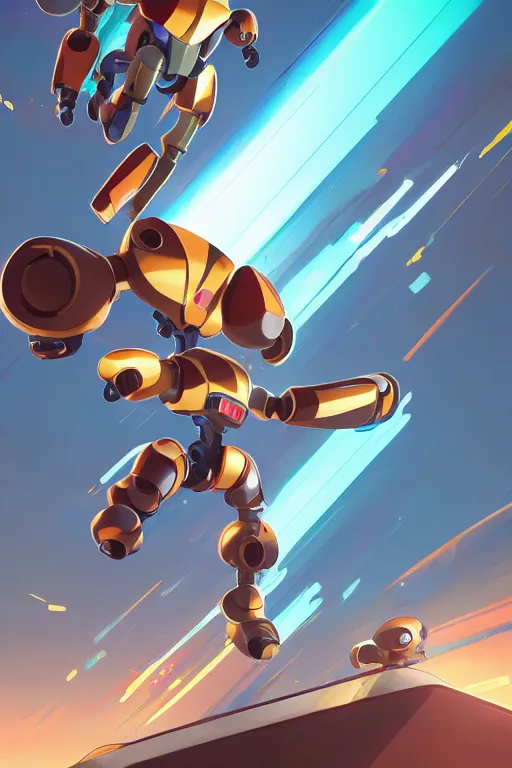 Image similar to metabots medabots medarotto medarot robot minimalist comics, behance hd by jesper ejsing, by rhads, makoto shinkai and lois van baarle, ilya kuvshinov, rossdraws global illumination ray tracing hdr radiating a glowing aura