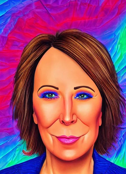 Image similar to photograph ultra realistic portrait of discheveled alex jones by lisa frank