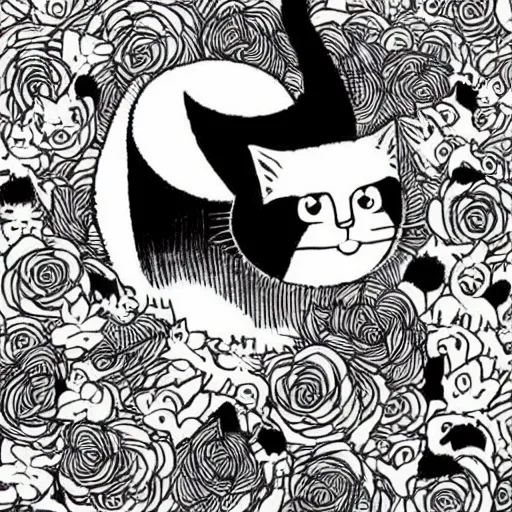 Image similar to cute Cat, anime, Kawaii, mcbess