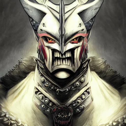 a portrait of shao kahn, digital painting, masterpiece, Stable Diffusion