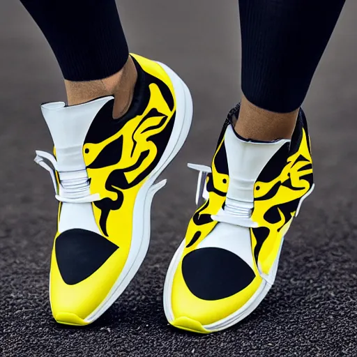 Image similar to Aerodynamic sports shoes Inspired by Pokemon Zapdos , inspired by nature