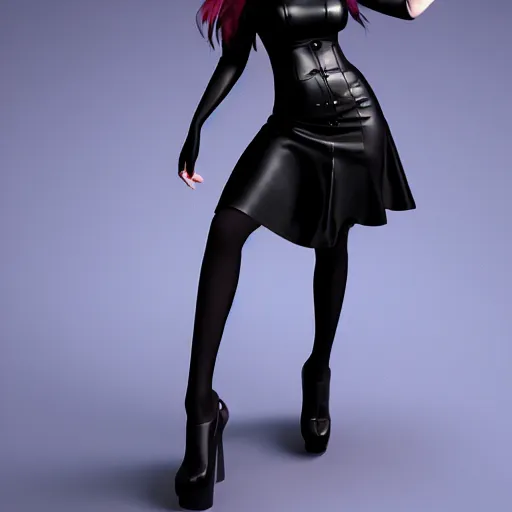 Prompt: curvy feminine hot goth cutie with sublime modest elegant checkered leather dress, leather stockings, cgsociety, photorealistic, comfy ambience, idealistic, 16k, smooth, sharp focus, trending on ArtStation, volumetric lighting, fully clothed, worksafe