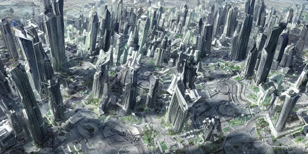 Prompt: futuristic Islamic city