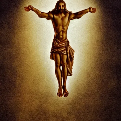 Image similar to t - posing jesus christ