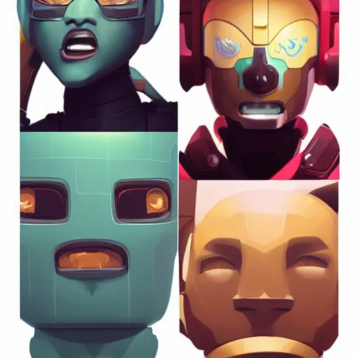 Image similar to face icon stylized minimalist metabots, loftis, cory behance hd by jesper ejsing, by rhads, makoto shinkai and lois van baarle, ilya kuvshinov, rossdraws global illumination