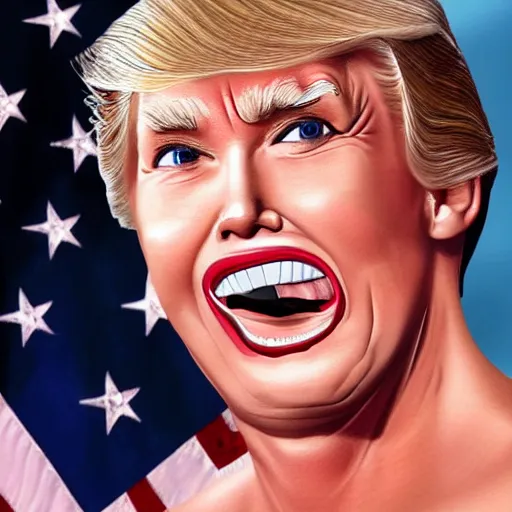 Image similar to donald trump as a woman