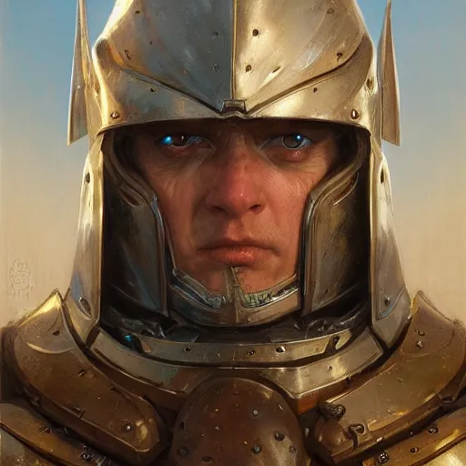 Prompt: bonk as a realistic fantasy knight, closeup portrait art by donato giancola and greg rutkowski, digital art, trending on artstation, symmetry!!