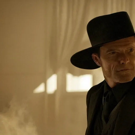 Prompt: westworld delores as the man in black