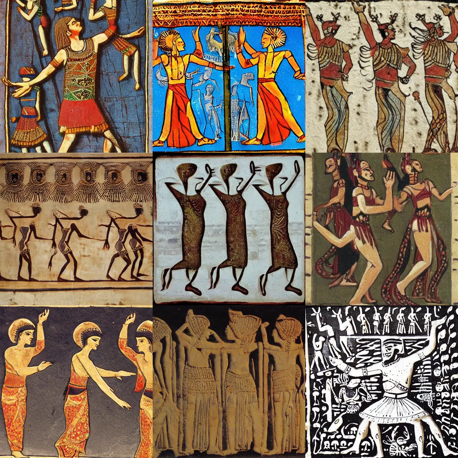 Prompt: ancient sumerian dance