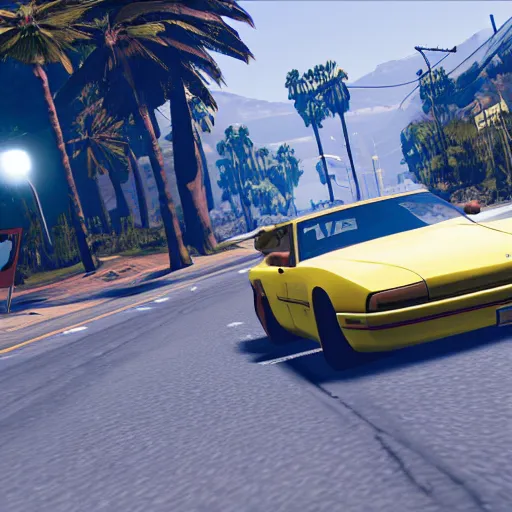 Prompt: in - game screenshot of grand theft auto 5 : lunar edition