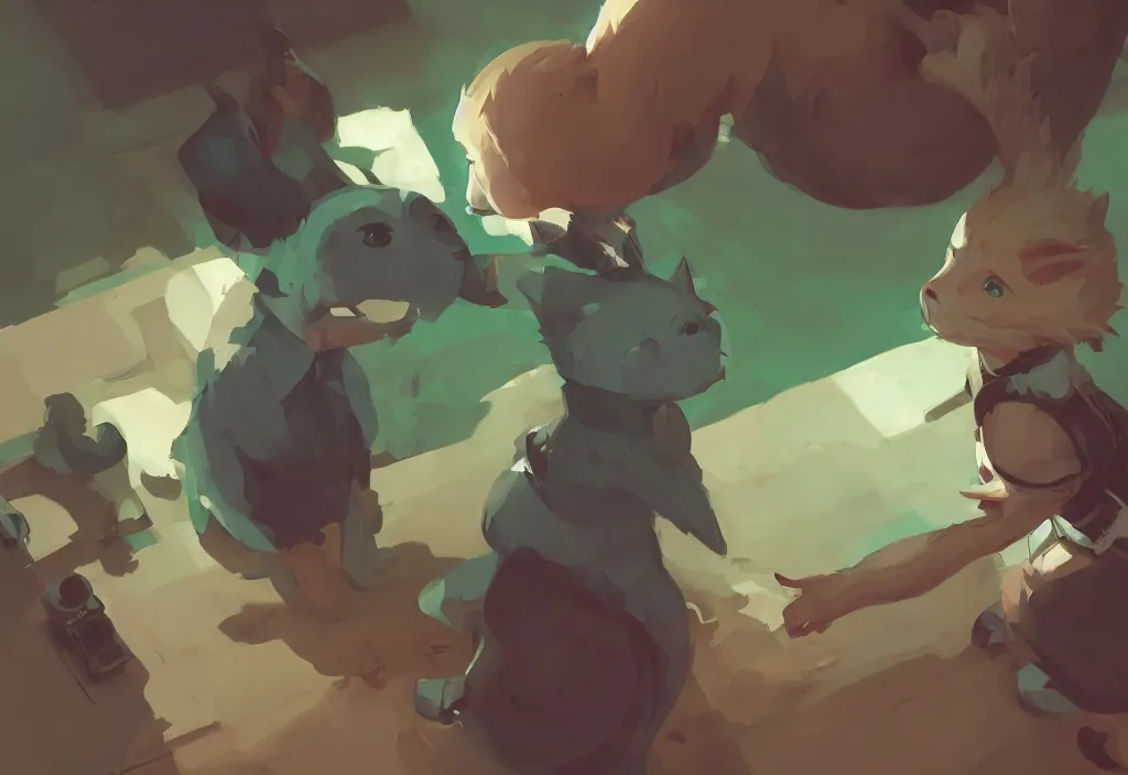 Image similar to joe biden shake hand with cute catgirl, epic debates, presidental elections candidates, cnn, fox news, fantasy, by atey ghailan, by greg rutkowski, by greg tocchini, by james gilleard, by joe gb fenton, dynamic lighting, gradient light green, brown, blonde cream, salad and white colors in scheme, grunge aesthetic