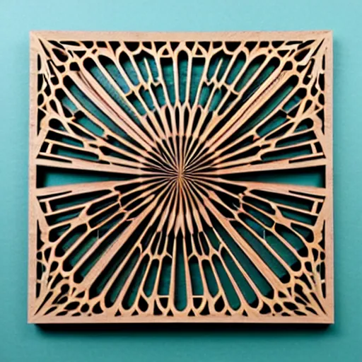 Image similar to layered lasercut wood