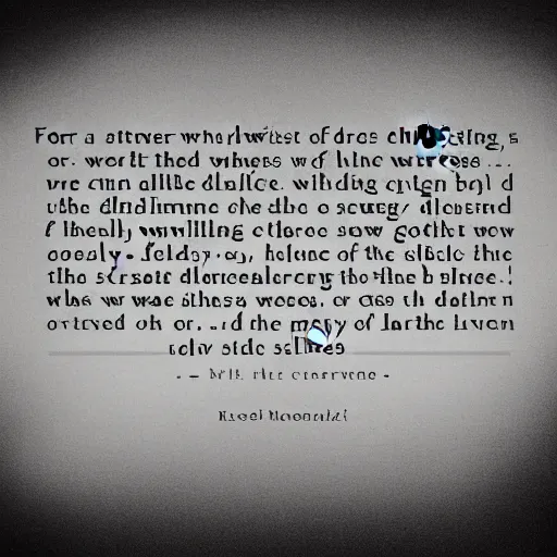 Image similar to For an eternity, the darkness swelled within a ceaseless churn of its feeding, and then... silence. Such silence is deafening to those who listen for it. The abyss cast its gaze upon its source. The first lurching movement of boundaries drawn long before the dawn. A claimant has arrived. You may know who. You wish to know why. The Maven seeks new conflict. Bored, she is, with the realm she has given. She is not the only one. The silence is deafening to all.