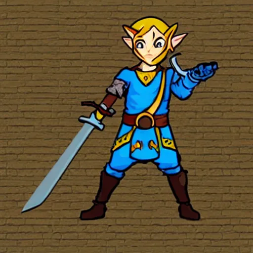Link Sword Zelda Pixel Art – BRIK
