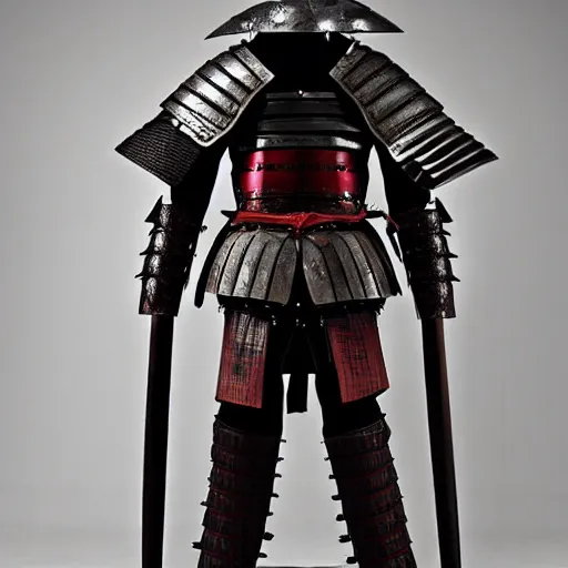 Prompt: samurai armor worn by mikael akerfeldt