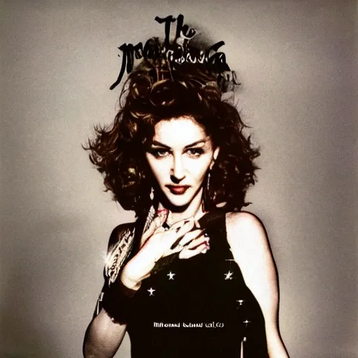 Image similar to the cover of a madonna's album.