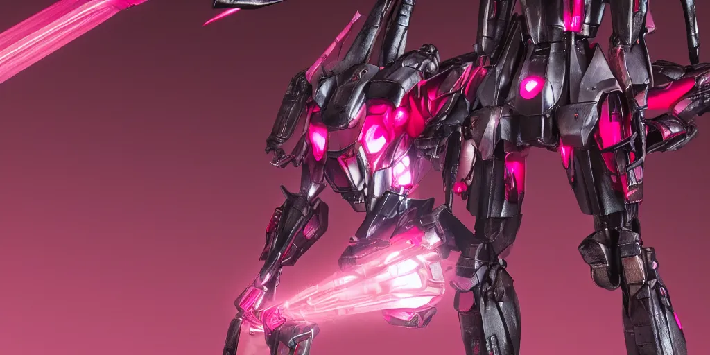 Image similar to metal insect - like of female gundams is in pink and red collection by merriam, daniel, intricate mechanical details, futuristic, 2 k aesthetic, dramatic lighting, 4 k, 3 d octane render, provenance, detailed, trending on artstation