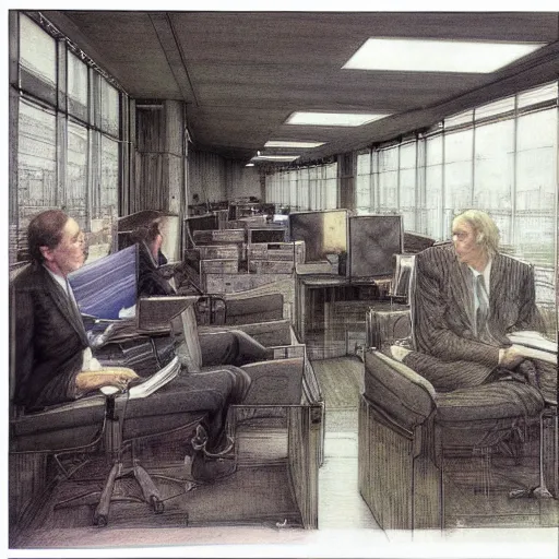 Image similar to the office, alan lee