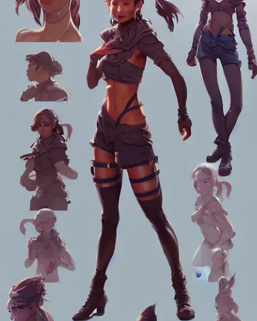 Prompt: full body character concept art of jamie chung | | distinct - fine, key visual, realistic shaded perfect face, fine details by stanley artgerm lau, wlop, rossdraws, james jean, andrei riabovitchev, marc simonetti, sakimichan, and jakub rebelka, trending on artstation