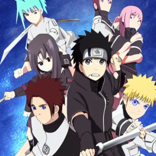 Image similar to Teen Naruto in Sword Art Online Movie Adaptation