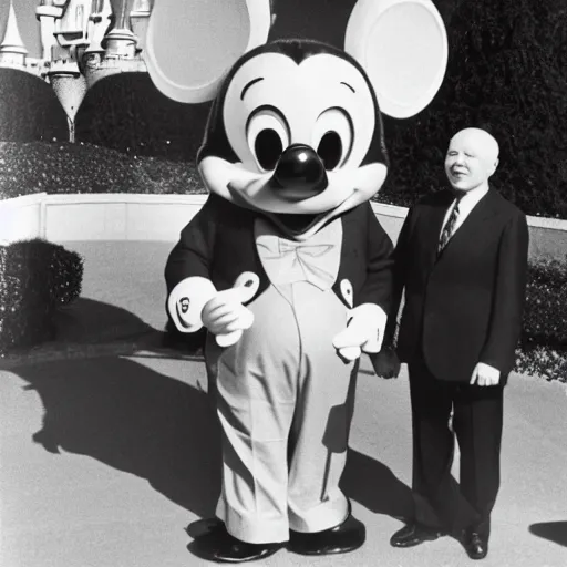 Prompt: Khrushchev at Disneyland