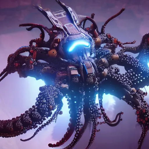 Image similar to cybernetic octopus from Horizon Zero Dawn