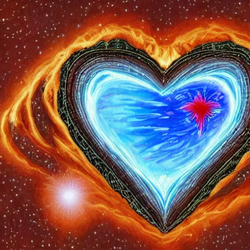 Prompt: artists rendition of the heart of a collapsing star