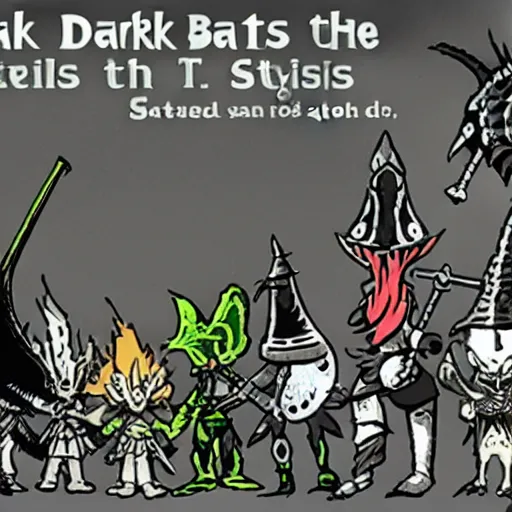 Image similar to Dark Souls battle in the style of Dr. Seuss